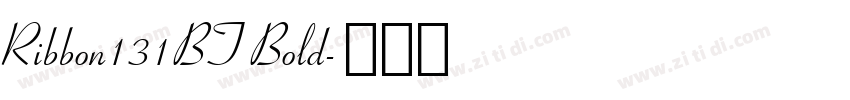 Ribbon131BT Bold字体转换